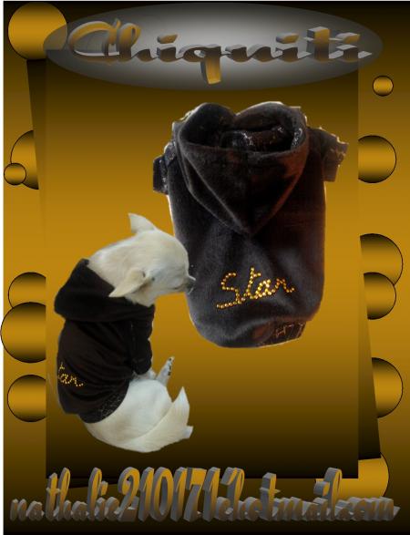 ........Sweat a capuche....fourrure lisse..strass