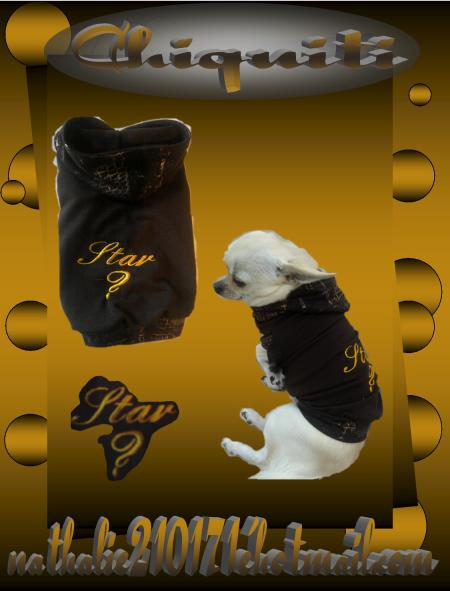 ........T-Shirt a capuche....Lycra..Broderie...